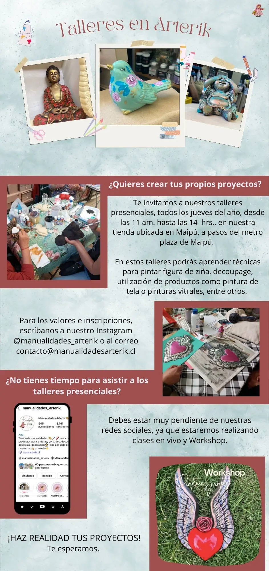 ¿Quieres participar de nuestros talleres presenciales